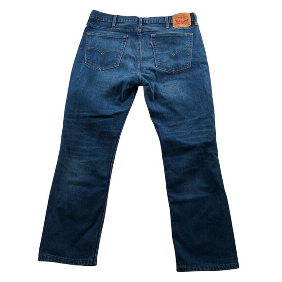 Levi's Men's Jeans Size 38x32 514 Straight Classic Blue Denim Casual Pockets - Picture 2 of 15